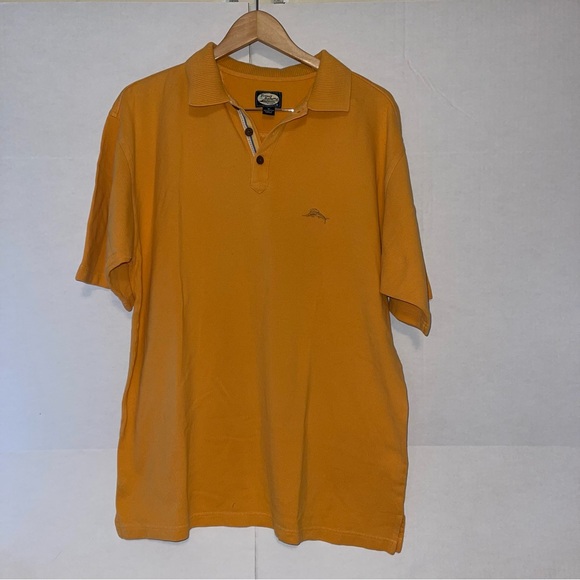 Tommy Bahama Men's Medium Polo Shirt Orange Cotton - Picture 2 of 9